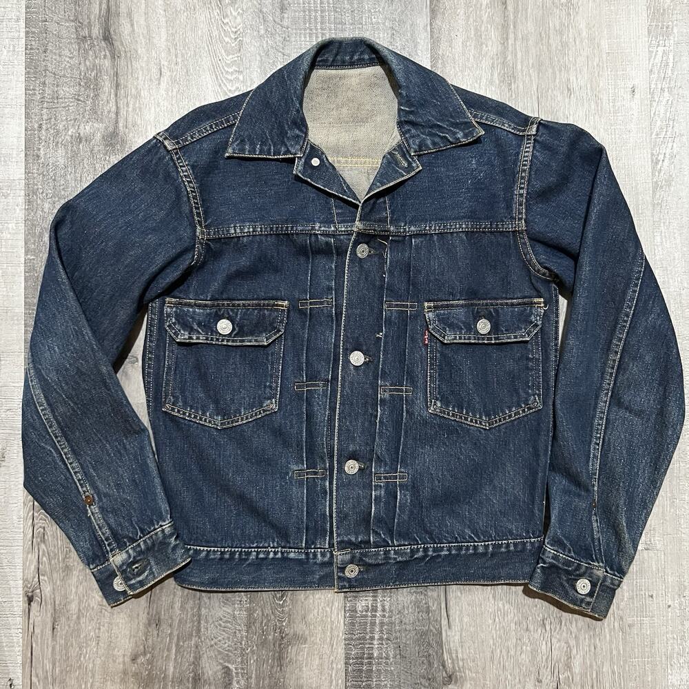 Levi's 507XX VTG Type 2 Denim Jacket 2 Flap Pockets Men's 38 Dark Wash USA